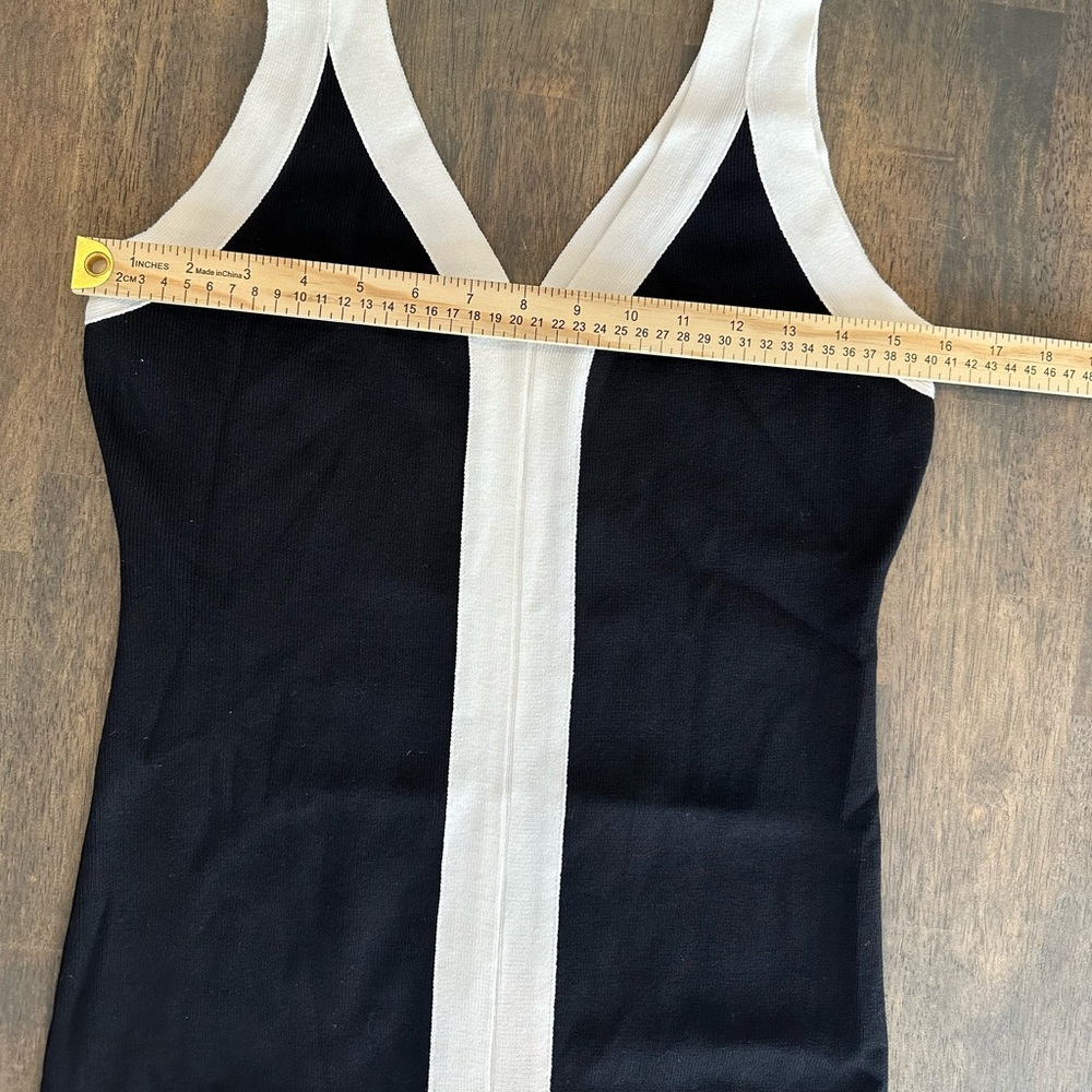 Commense Elegant Black and White Sleeveless Dress SzM NWT HOST PICK!🎉🎊 - Picture 6 of 7